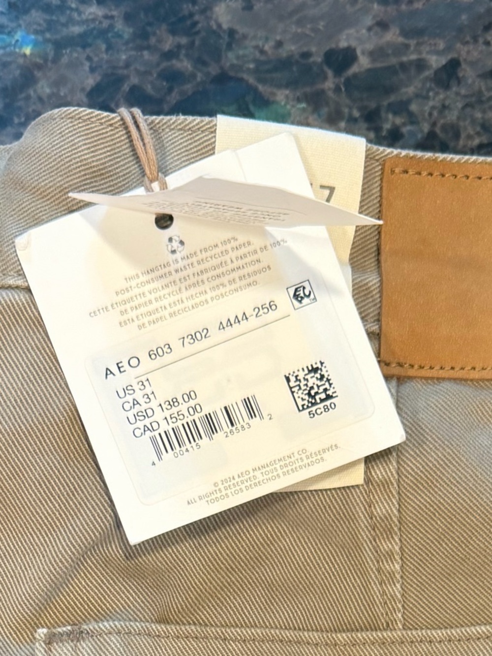 AE 77-American Eagle Outfitters barrel Pants with Retail Tag - Picture 4 of 6
